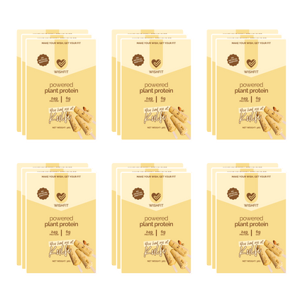 On-the-Go Plant Protein Sachets | Single Servings (6, 12, 18 Packs) - Wishfit Wellness